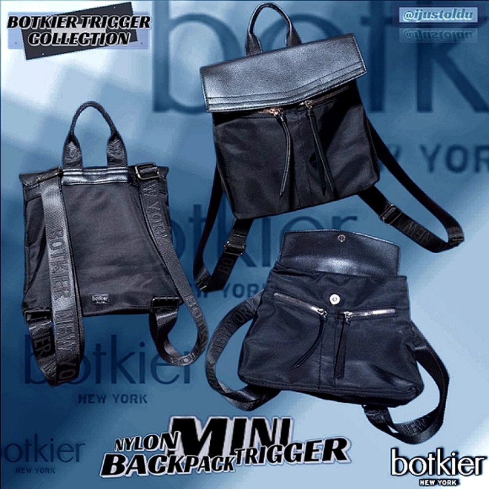 Botkier New York Trigger Mini Nylon Backpack - Black